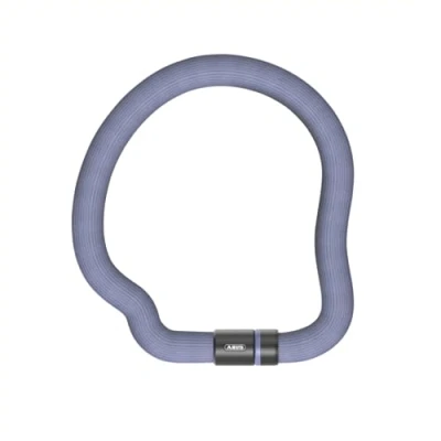 Image of ABUS Goose lock chain bendable, rattle free bicycle made of hardened steel 6 mm thick 110 cm long with key security level 7 blue
