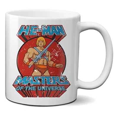 Image of Mugtime (TM) He Man Masters of Universe Retro Classic Comic Cartoon Mug Cup Ceramic 330ml 11oz