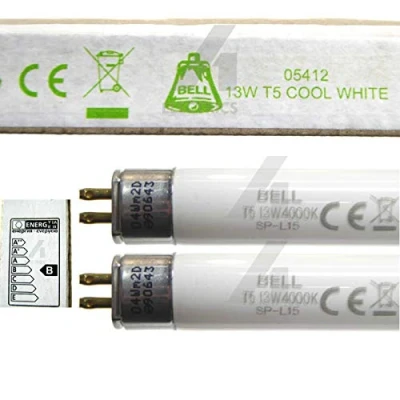 Image of 2Pk of 13w T5 525mm 21&quot; Fluorescent Tubes Cool White 4000k G5 Cap 13 Watt Bell Lighting 05412