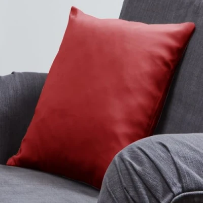 Image of John Aird Pair of Super Soft Cushion Covers 18&quot; x (set 2) (Red)