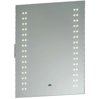 Image of Perle Bathroom Wall Light Silver IP44 with Mirrored Glass
