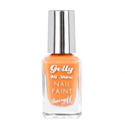 Image of Barry M Gelly Hi Shine Nail Paint, Shade Pumpkin Orange Glossy Polish