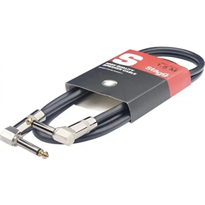 Image of Stagg S Series Speaker Cable 1.5m (5ft) 16GA Angled Jack to