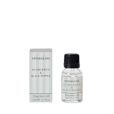 Image of Stoneglow Modern Classics Mist Diffuser Fragrance Bottle 15 Ml Various Scents (15 Silver Birch &amp; Black Pepper)