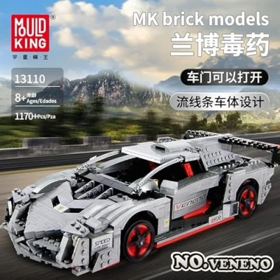 Image of Mould King 1170/pcs Static Supercar Building Brick Model Car 13110