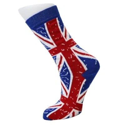Image of No.1 Gifts Men&#039;s Socks Union Jack British Flag Vintage Style Cotton Rich PACK 1