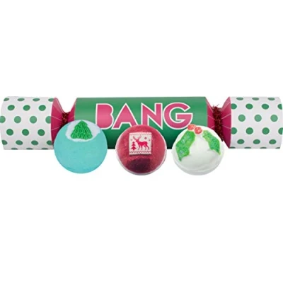 Image of Bomb Cosmetics Bang Cracker Handmade Bath Blaster Gift Pack, Contains 3 Pieces, 160 g Each [Contents May Vary]