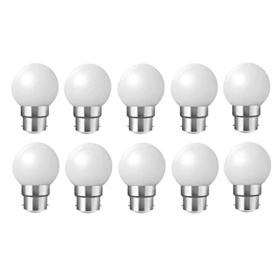 Image of B22 LED Bulb, Globe Light Warm White Color Golf Ball Bulbs 2W 20W Bayonet Bulb Equivalent, Outdoor Indoor Christmas Fairy String Bulbs, 10 Pack
