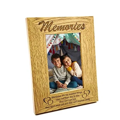 Image of ukgiftstoreonline Memories Are The Loveliest Things Wooden Photo Frame Gift (4 x 6)