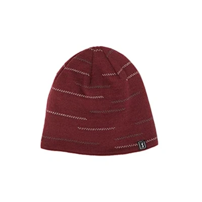 Image of PGA TOUR Men&#039;s Beanie Hat, Reflective Windsor Wine, One Size