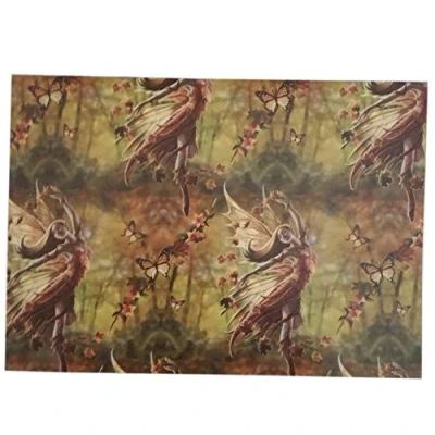 Image of Anne Stokes Gift Wrapping Paper Autumn Fairy 42x59cm