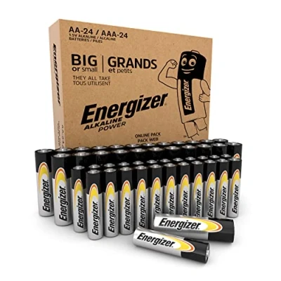 Image of Energizer Alkaline Power AA+AAA Batteries (48 Pack), 48 Combo Pack
