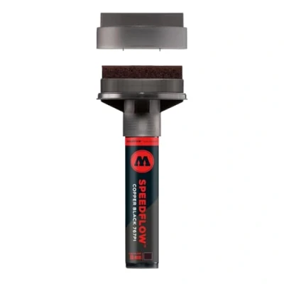Image of Molotow Masterpiece Speedflow 767PI Permanent Marker (Line Width 60 mm, Refillable) 1 Piece Copper Black