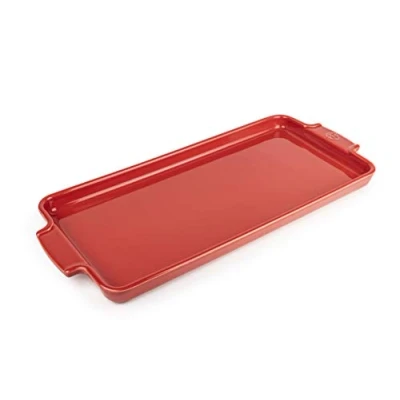 Image of Peugeot 60725 Appetizer Platter 40.2cm 14.5&quot;, Ceramic, Red