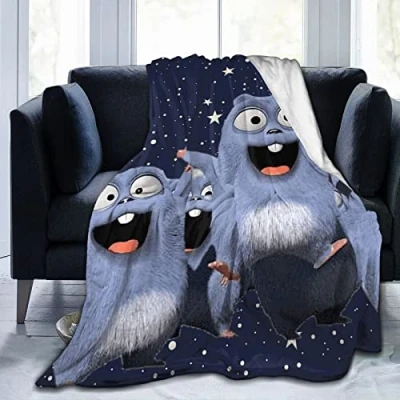 Image of QQIAEJIA Grizzy and The Lemmings Flannel Blanket Lightweight Cozy Bed Blankets Soft Throw Fit Couch Sofa Suitable for All Season 80&quot;X60&quot;