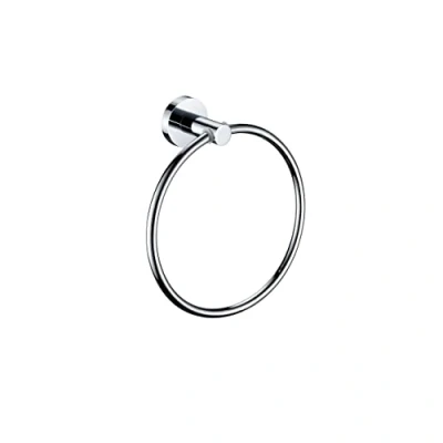 Image of Bristan Round Towel Ring Brass Chrome Plated