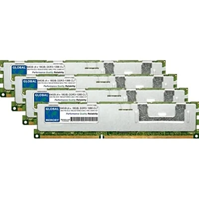 Image of 64GB (4 x 16GB) DDR3 1066MHz PC3 8500 240 PIN ECC REGISTERED DIMM (RDIMM) MEMORY RAM KIT COMPATIBLE WITH APPLE MAC PRO (EARLY 2009 MID 2010 2012)