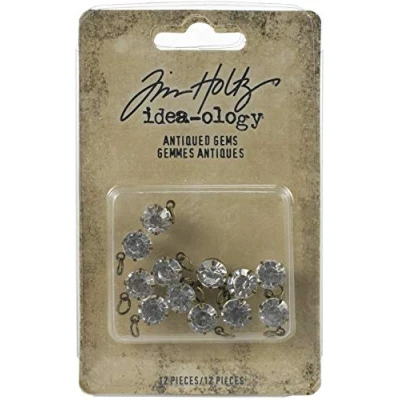 Image of Tim Holtz IDEA Ology Antiqued GEMS O 12/PKG, One Size