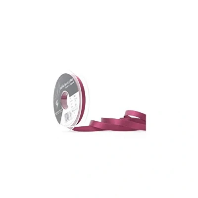 Image of Berisfords Double FACE Poly Satin Ribbon, Wine, 10 mm