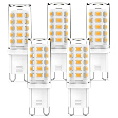 Image of RuLEDne G9 LED Dimmable Bulbs 3 W Warm White 2700 K Replacement for 40 50 Halogen Bulbs, 360 Beam Angle, No Flickering, CRI&gt; 83, AC 220 240 V, Standard Socket Pack of 5