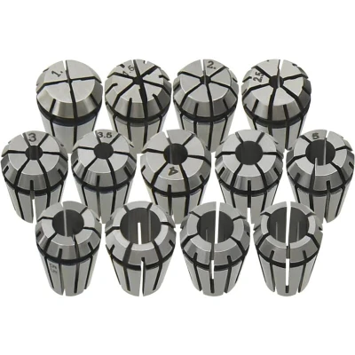 Image of vidaXL ER11 Collets 13 pcs Turning Tool Set