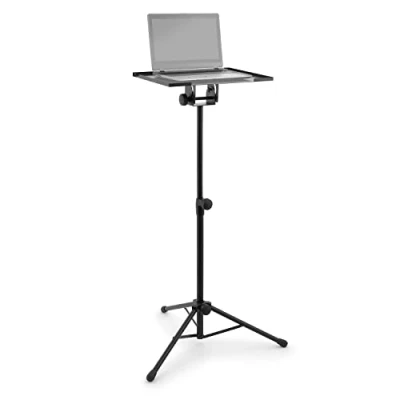 Image of TIGER LEC7 BK Laptop or Projector Stand Height Adjustable with Tripod Legs Black
