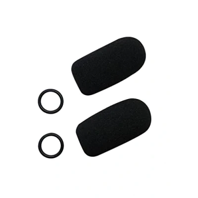 Image of Replacement aviation microphone windscreens for Bose, Lightspeed, David Clark, Crystal Mic (Two (2) Pack Standard Model)