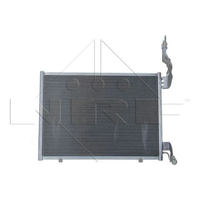 Image of 1513110, 1521950, 1526276, 1717508, 8V5119710AC Condenser NRF EASY FIT 35976 with seal ring 11,7mm 8,6mm Aluminium 495mm FORD: FIESTA 6