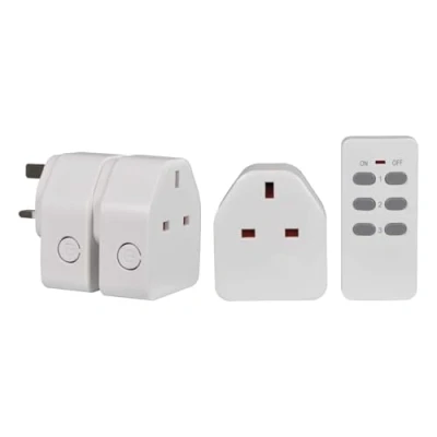 Image of Mercury Wireless Remote Control Plug Sockets: Enabling you to Easily Those Hard Reach UK Mains Powered Electrical Devices 3 Sockets Pack