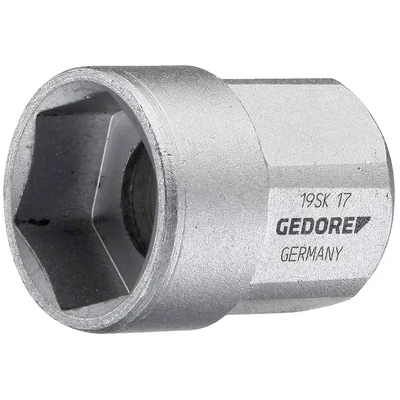 Image of Gedore 19SK17 17 x 27 mm 6 Hex Screws Socket Silver