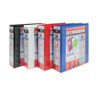 Image of Elba Panorama 65mm Presentation Lever Arch File A4 Blue (5 Pack)