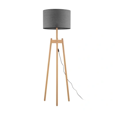 Image of Perez Tripod Floor Lamp Grey 1xE27