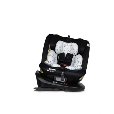Image of COSATTO Get Set GRO iSize Car Seat 360 Rotating Swivel Spin Group 0+123, 0 36 kg, 12years, ISOFIX, Top Tether, Extended Rear Facing, Exclusive Anti Escape System Included (Foxed)