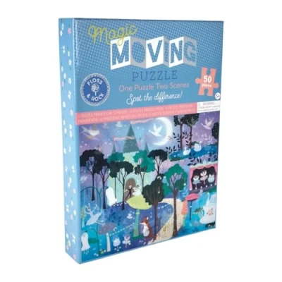 Image of Floss &amp; Rock Magic Moving Enchanted Jigsaw Puzzle, 50 Pieces