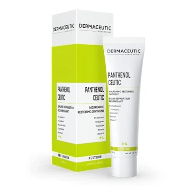 Image of Dermaceutic Panthenol Ceutic Nourishing Restoring Ointment with Panthenol, Shea Butter, Beeswax and Vitamin E Immediate comfort for dry, sensitive irritated skin 30g
