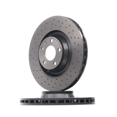 Image of 4F0615301F, 4F0615301G Brake disc BREMBO XTRA LINE 09.8841.3X 347mm 30mm 5 perforated/vented Coated High carbon AUDI: A6 C6 Avant, Saloon