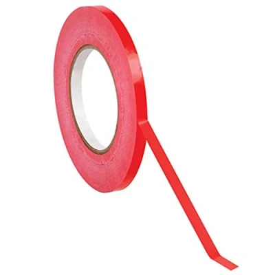 Image of LSM 221491 9 mm x 66 m PVC Bag Neck Tape Red (Pack of 6)