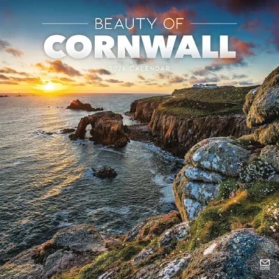Image of Carousel Worldwide, Beauty of Cornwall 2026 Square Wall Calendar