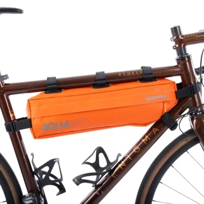 Image of Aqua Evo Adventure Bicycle Cycle Frame Pack, Orange