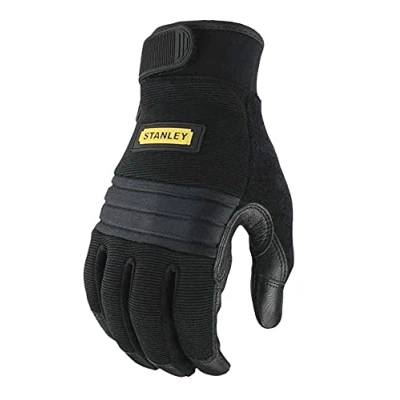 Image of Stanley Workwear Vibration Reduction Gloves Black L
