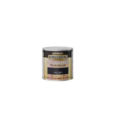 Image of Rust Oleum Universal All Surface Brush on Paint Gloss Navy Blue 250ml