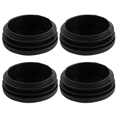 Image of sourcingmap 4 Pcs Plastic Blanking End Caps 2&quot; Diameter Round Tubing Tube Insert