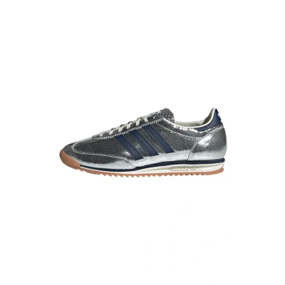 Image of adidas Originals Trainers, Women&#039;s, Size: 3, Silver met collegiate navy off white Leather