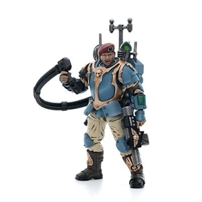 Image of Bloomage Joytoy Tech WH 40K Astra Militarum Tempestus Sci Com Vox Operator 1/18 Af