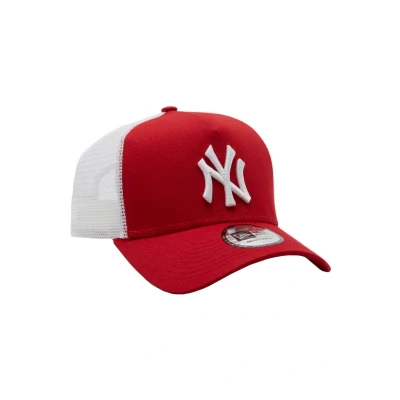 Image of New Era Adjustable Trucker Cap York Yankees red