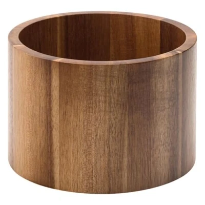 Image of Utopia Wood Presentation, JMP831 000000 B01001, Acacia Punch Barrel Stand / Bowl 6.75&quot; (17cm) (Box of 1)