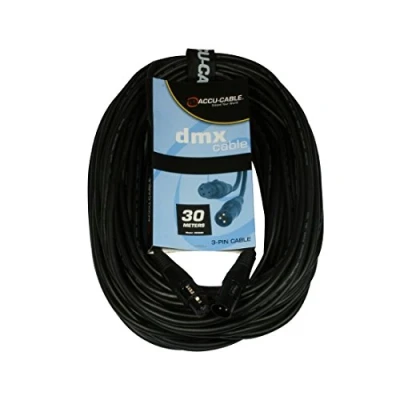 Image of Accu Cable 30m 3 Pin DMX Black