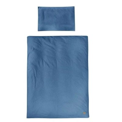 Image of roba Children&#039;s Bed Linen Seashells Indigo 100 x 135 cm Bedding Set 2 pc Organic Cotton GOTS and Oeko Tex Certified Blue