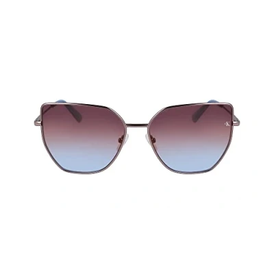 Image of Sunglasses Calvin klein Ckj23202s col. 210 Woman Butterfly Brown
