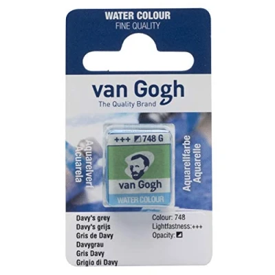 Image of Van Gogh Watercolour Half Pan Davy&#039;s Grey Series 1